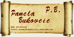 Pamela Bukovčić vizit kartica
